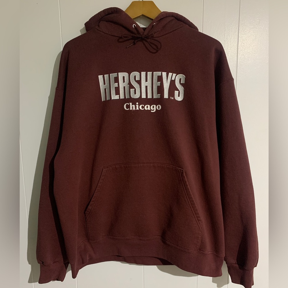 Hershey’s Chocolate Chicago Brown Hoodie Pullover Sweatshirt